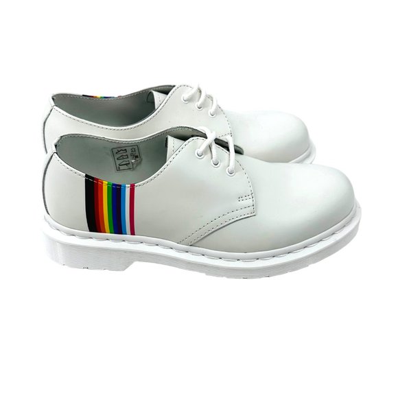 Dr. Martens 1461 For Pride White Size 7 Women's NEW - Picture 2 of 5